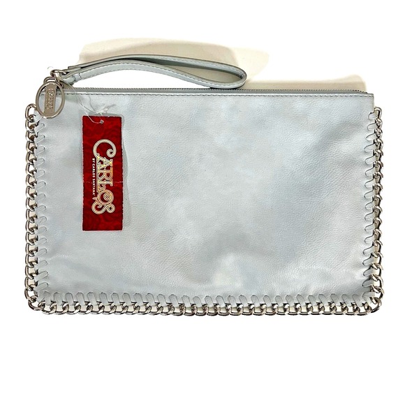 Carlos by Carlos Santana Leather Hand Bag,‎ Clutch, Purse Vintage - Picture 1 of 5